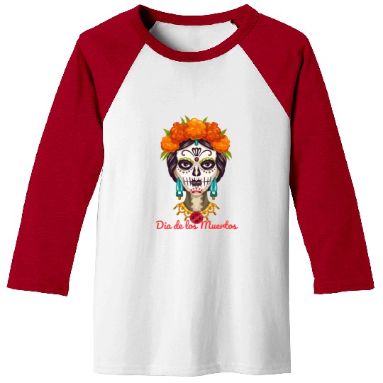 Dia de los muertos Baseball Tees