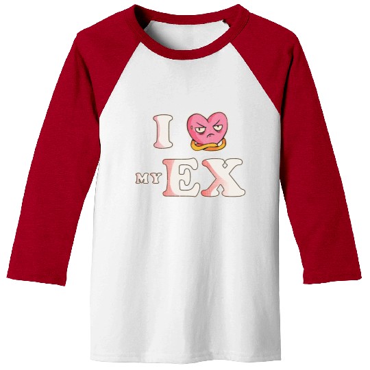 Funny I Heart My Ex GF I Love My Ex Girlfriend Baseball Tees