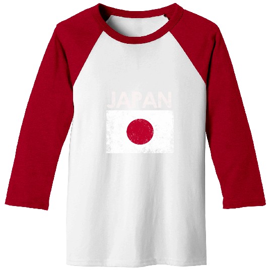 Japan Japanese Flag Pride Baseball Tees