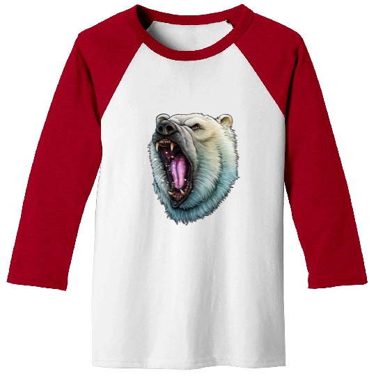 Angry Polar Bear Baseball Tees