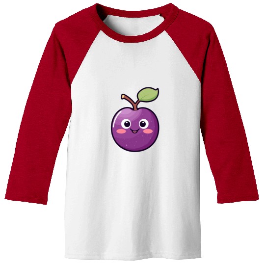 Kawaii Plum - Joyful Plumtastic Baseball Tees