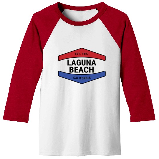 Fun Laguna Beach Ca Nautical Novelty Baseball Tees