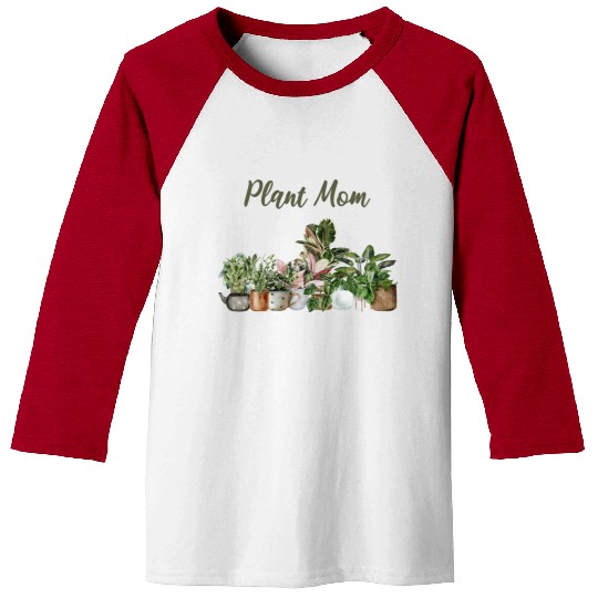 plant mom; pot plants; plants; green thumb; mom; Baseball Tees