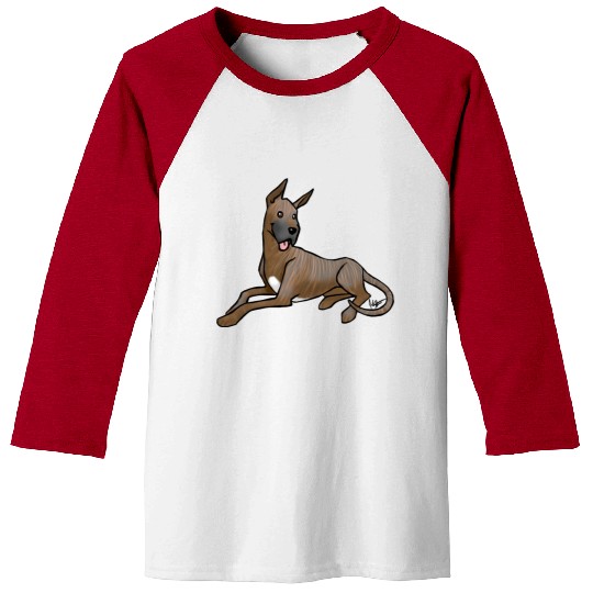 Dog Great Dane Brindle Baseball Tees
