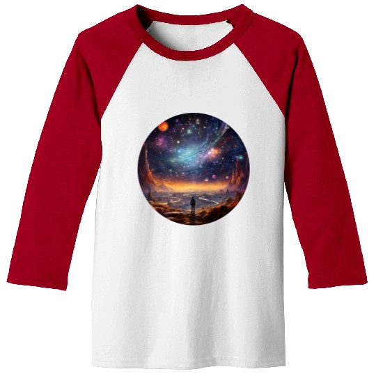 Galactic Splendor: Embrace the Marvels of Cosmos Baseball Tees