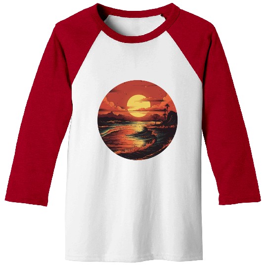 Desert Surf Adventure Baseball Tees