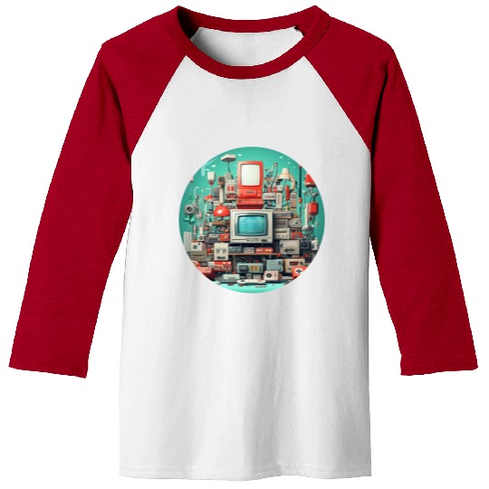 Retro Gaming Magic: Unleash the 8-Bit Nostalgia! Baseball Tees