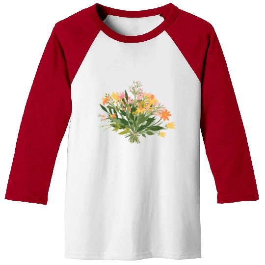 Gather Your Courage Like Wild Flowers Baseball Tees