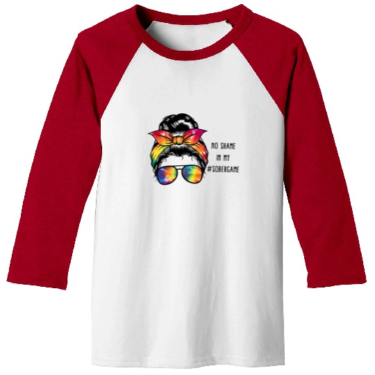 Sobriety Baseball Tees, No Shame In My Sober Game Women