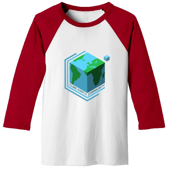 Cube Earth Community Baseball Tees