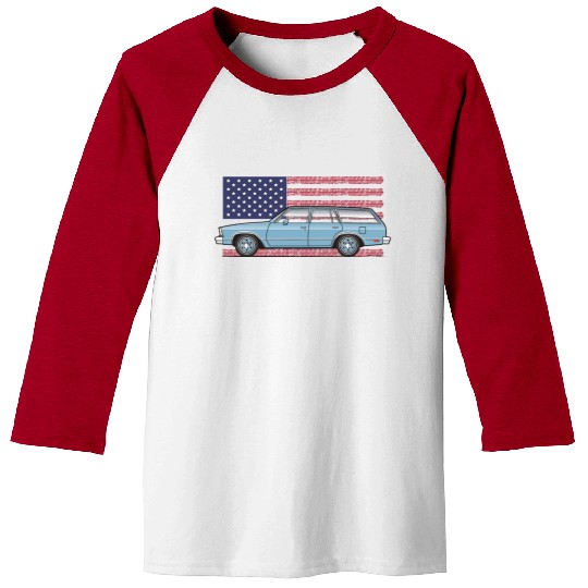 Usa Light Blue Baseball Tees