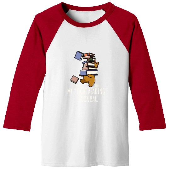 My Light Reading Book Funny Tote Bag Baseball Tees