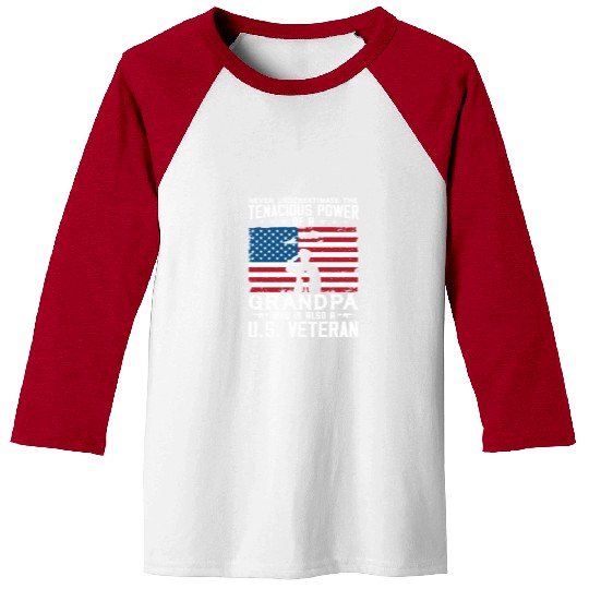 US Army Veteran Grandpa Baseball Tees