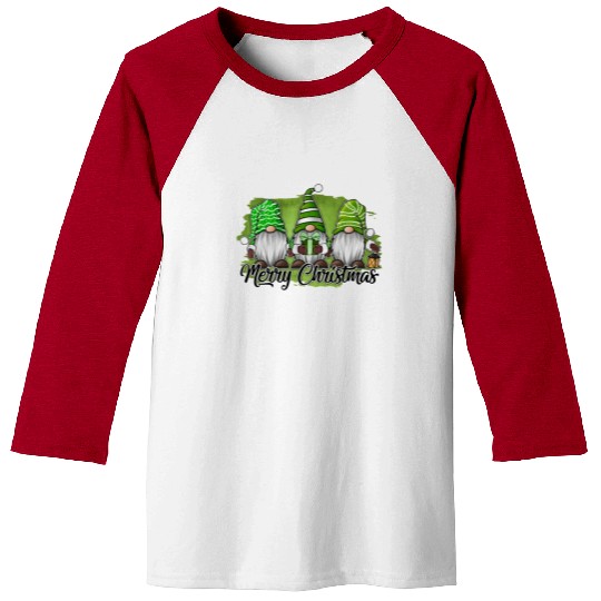 Merry Christmas Gnomes Christmas Xmas Holiday Baseball Tees