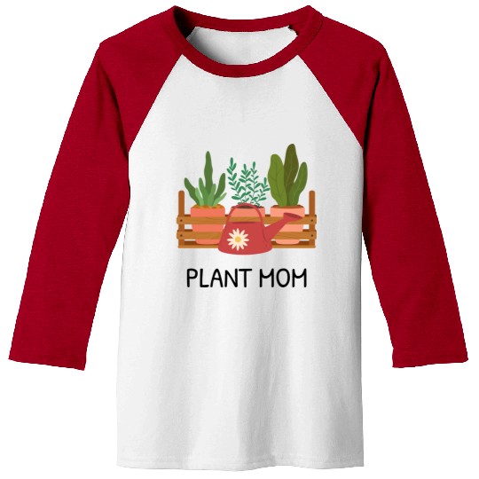 Pot Plant Mom Baseball Tees