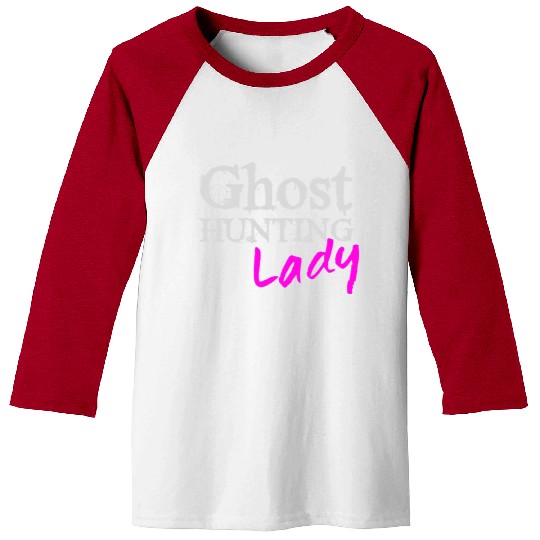 Ghost Hunting Lady Paranormal Investigator Baseball Tees