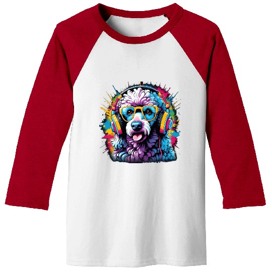 Alley of the Dog: Canine Graffiti Design Baseball Tees