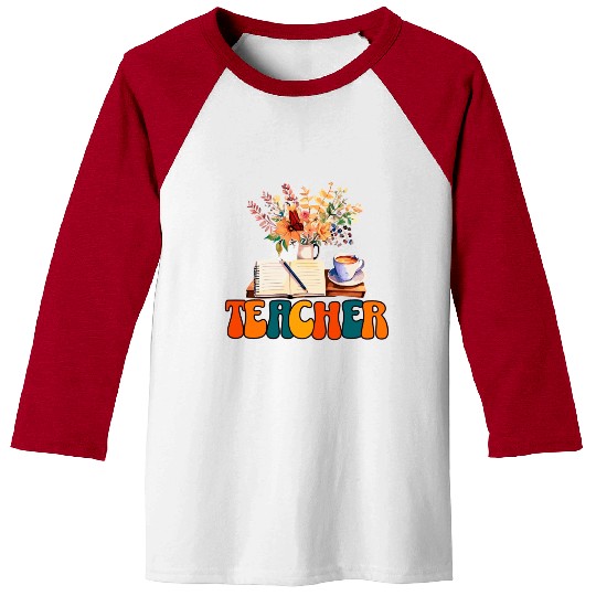 Teacher, Retro Teacher Sublimation, Teacher Baseball Tees,