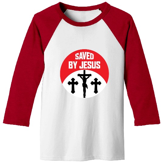 Saved By Jesus Love Jesus Christian Christmas Baseball Tees