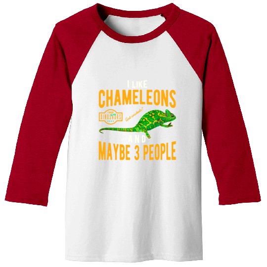 Chameleon Lizard Baseball Tees