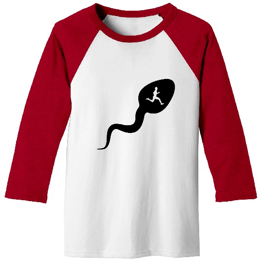 Sperm running or sperm of runner Baseball Tees