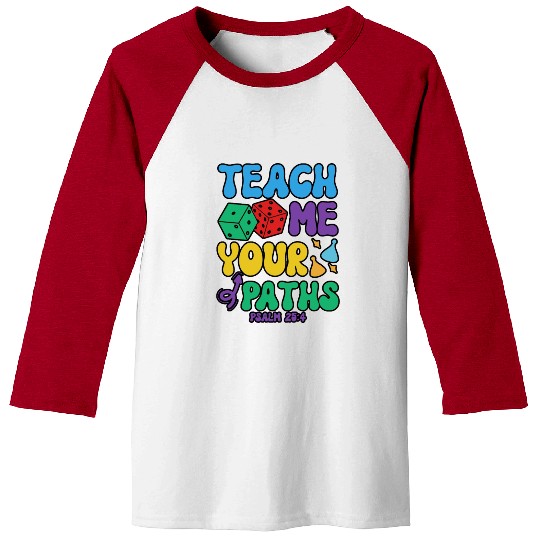 VBS Crew Teach Me Your Paths Psalm 25:4 Bible Baseball Tees