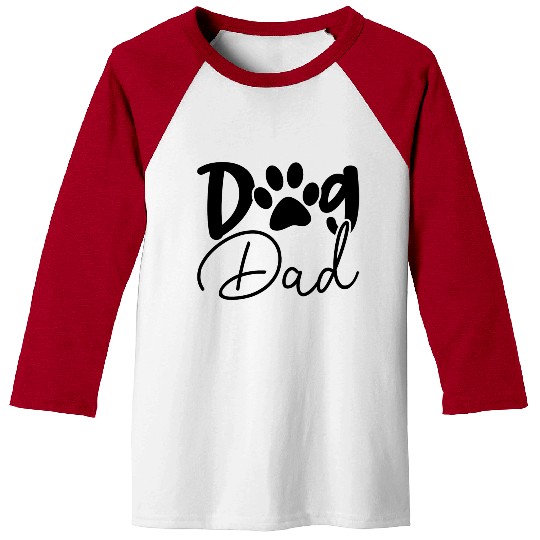 Dog Dad Dog Lover Baseball Tees