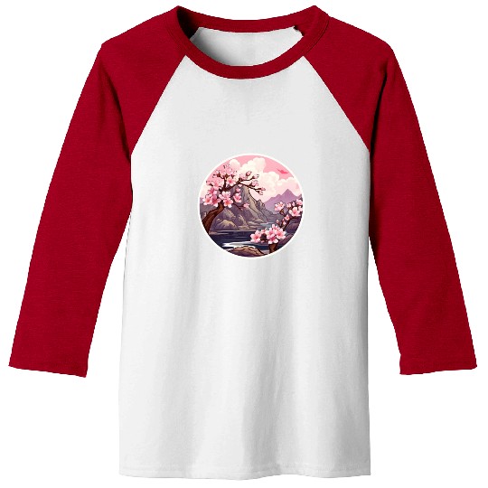 Cherry Blossom Tree Baseball Tees