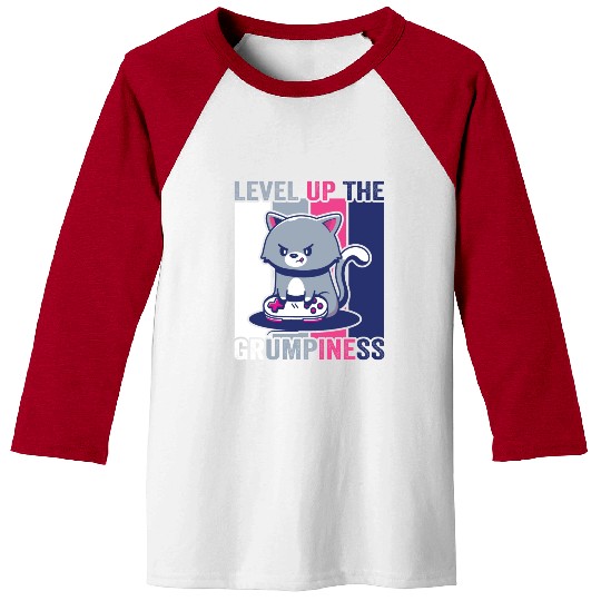 Gaming, Gaming, Video Game, Grumpy Cat Gamer Baseball Tees