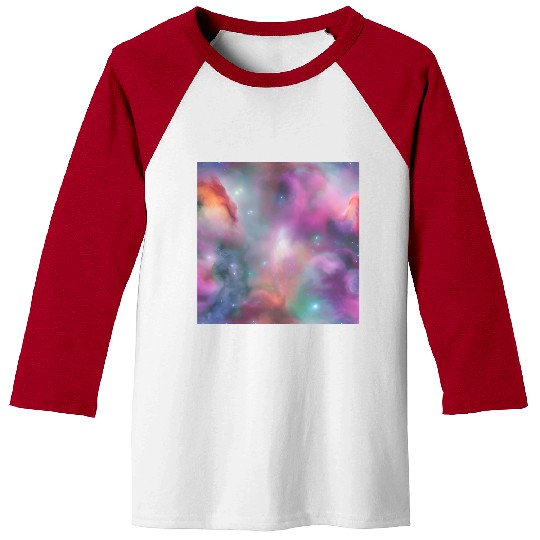 Galaxy nebula abstract design Baseball Tees