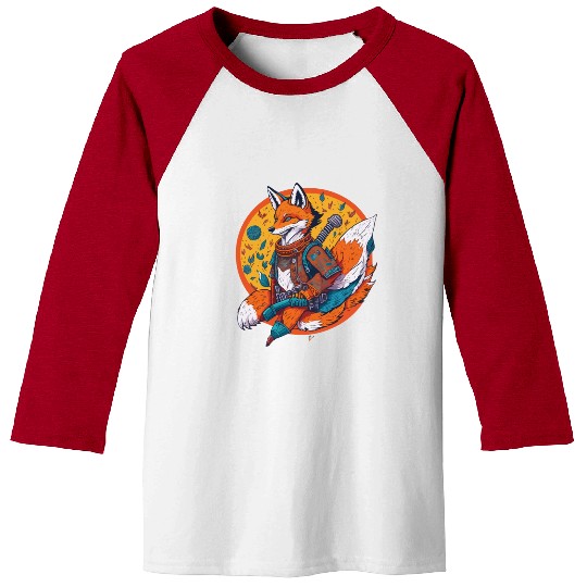 Space Cowboy Fox Baseball Tees