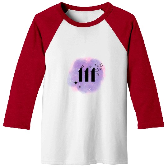 Angel Number 111 Numerology Lilac Baseball Tees