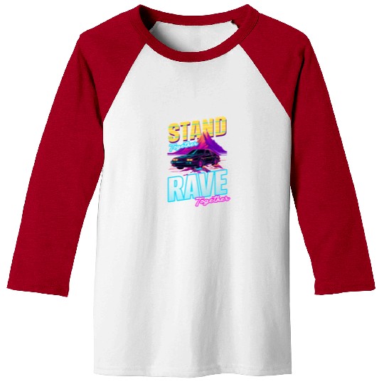 Edm Rave Stand Rave Together Synthwave Baseball Tees
