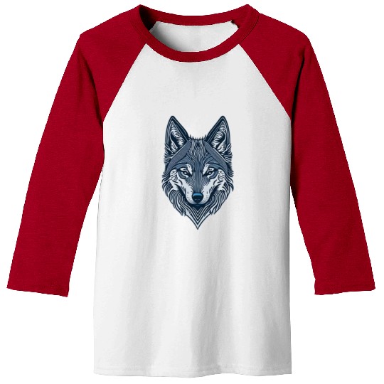 Beautiful wolf face Baseball Tees