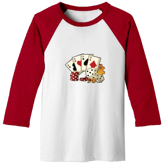 Poker Ace Texas Hold'em Baseball Tees