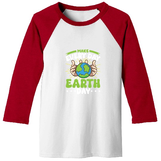 Climate Change Environmental Earth Day Planet Baseball Tees