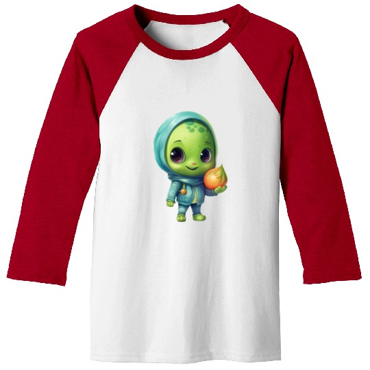 Sweet Alien Onion: Veggie Enchantment Baseball Tees