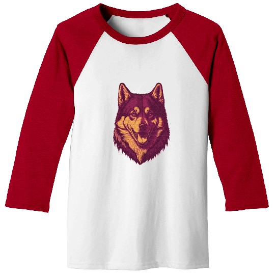 The Classic Siberian Husky Baseball Tees