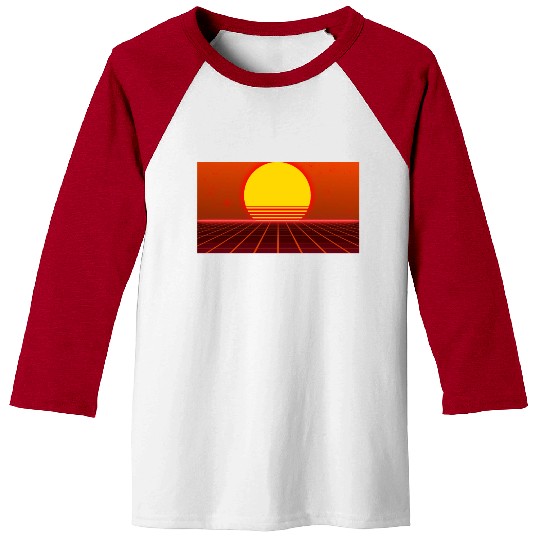 Sci-fi Retro style 80s 90s Futuristic Baseball Tees