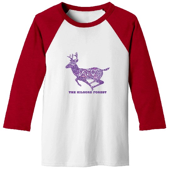 Deer - Violet Baseball Tees