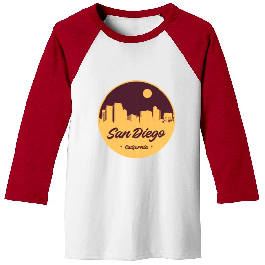 San Diego Skyline Baseball Tees