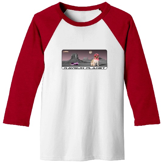 Raygun Planet Chihuahua Baseball Tees