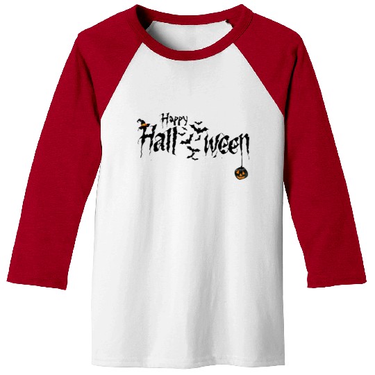 Pumpkin Happy Halloween Costume Scary Baseball Tees