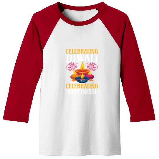 Happy Diwali Diwali Festival Indian Hindu Hinduism Baseball Tees