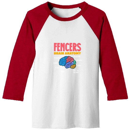 Fencers Brain Anatomy Baseball Tees