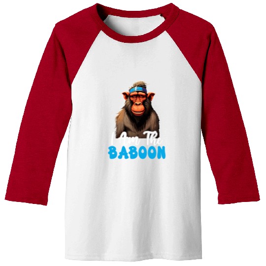 Baboon Monkey Lover Wildlife Animal Zookeeper Baseball Tees