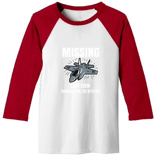Missing F-35 War Plane Baseball Tees