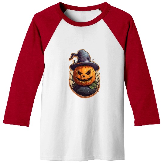 Happy Halloween Pumpkins 22 Baseball Tees