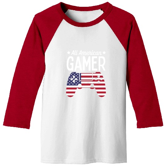 All American Gamer Baseball Tees