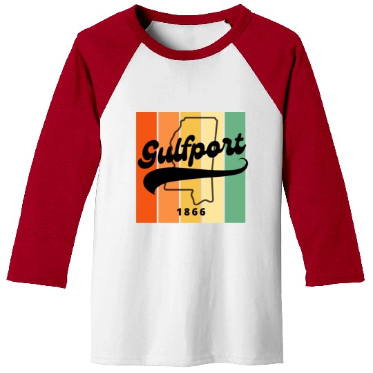 Gulfport Mississippi 1866 Baseball Tees